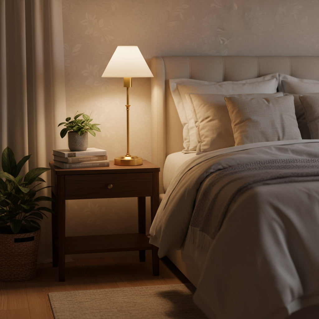 Espiga Tall Fabric Cordless Table Lamp