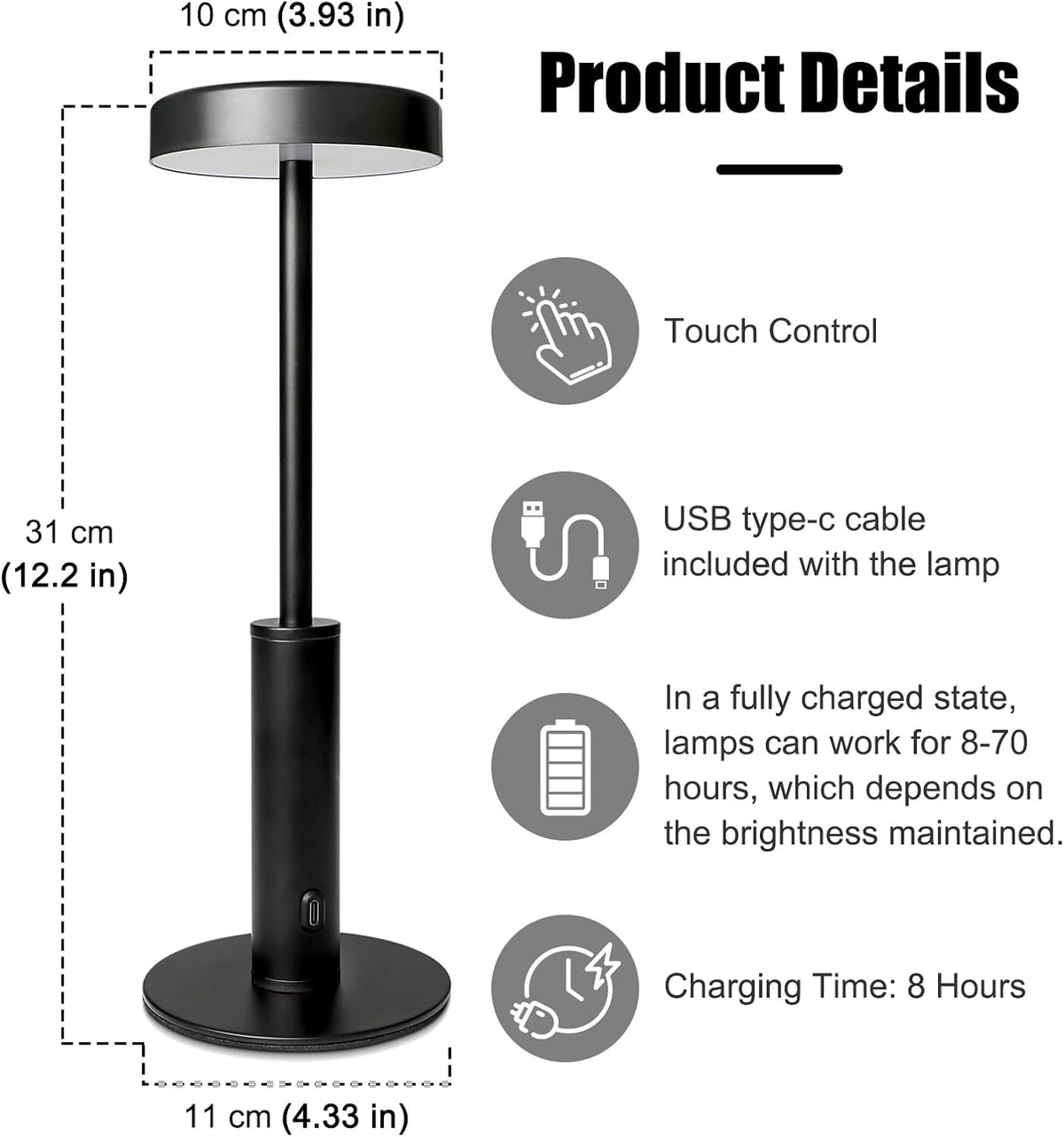 Pica Rechargeable Desk Lamp - photo 5