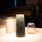 Malaquita Green Marble Cordless Table Lamp
