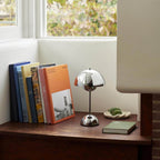 Capullo Portable Table Lamp - Chrome