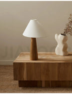 Peonza Solid Wood Cone Floor Lamp