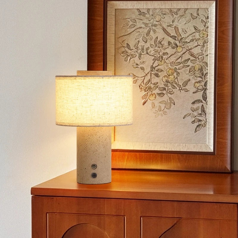 Duna Travertine Cordless Table Lamp - photo 4