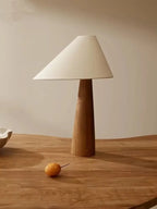 Peonza Solid Wood Cone Floor Lamp