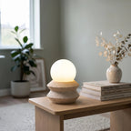 Onda Travertine Cordless Globe Lamp - photo 5