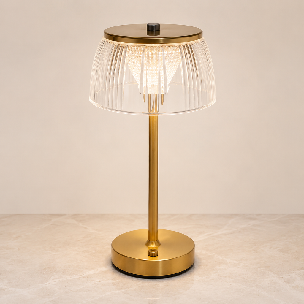 Estria Crystal Glass Cordless Lamp - photo 4