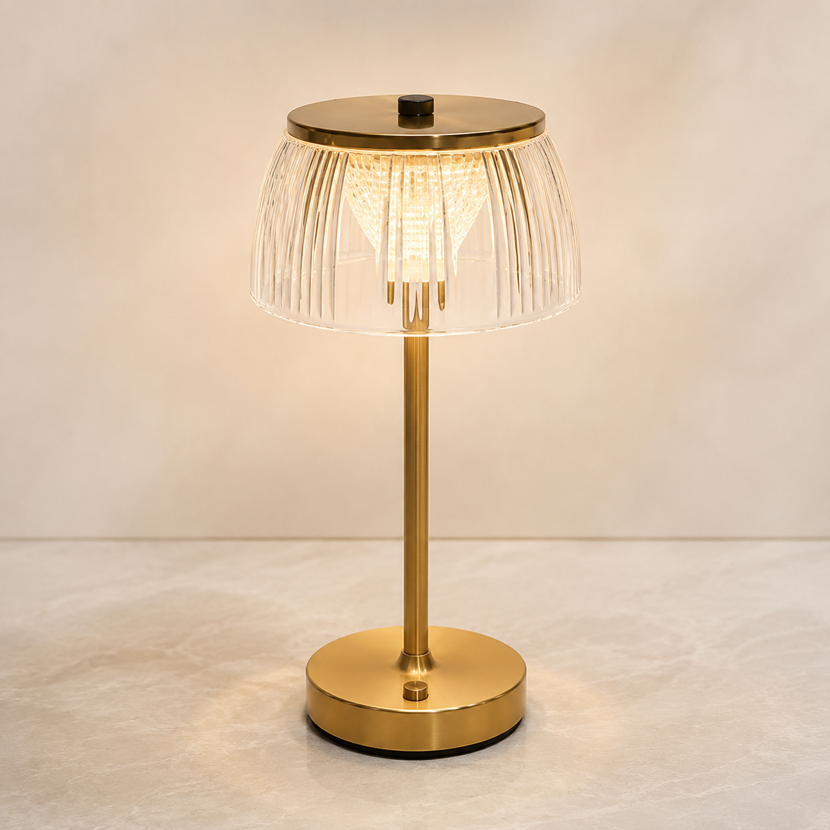 Estria Crystal Glass Cordless Lamp - photo 2