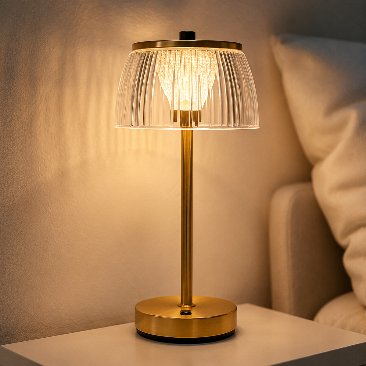 Estria Crystal Glass Cordless Lamp - photo 6