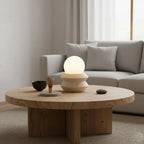 Onda Travertine Cordless Globe Lamp - photo 2